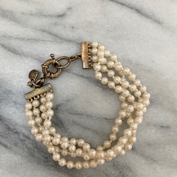 J.Crew Layered Pearl Bracelet